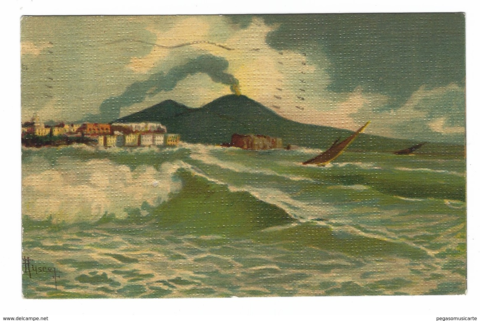 3536 - NAPOLI MAREGGIATA DISEGNATA 1939 - Napoli