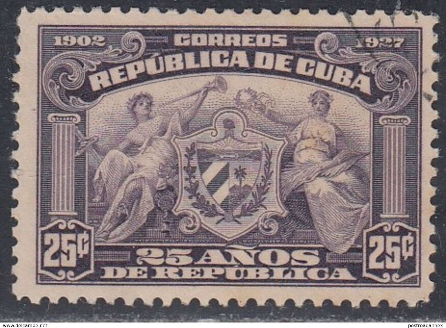 Cuba, Scott #283, Used, Arms Of Republic, Issued 1927 - Used Stamps