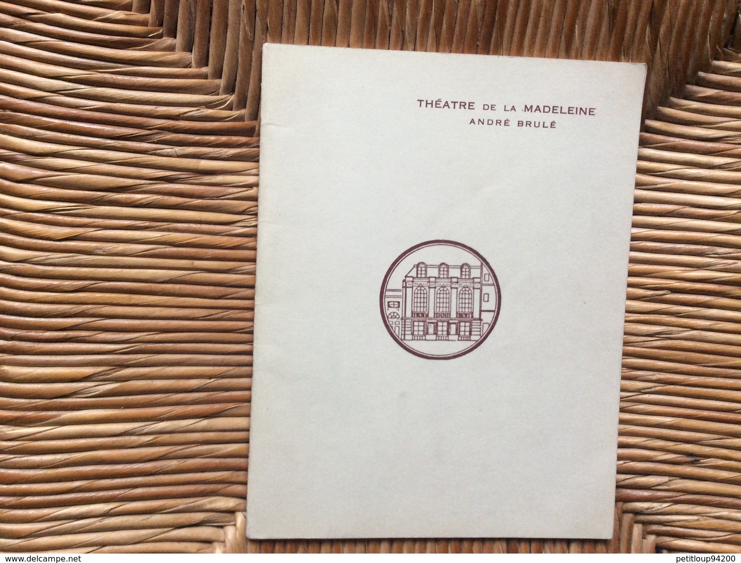 PROGRAMME THÉÂTRE DE LA MADELEINE Hélène Ou La Joie De Vivre  St RAPHAEL QUINQUINA - Programmes