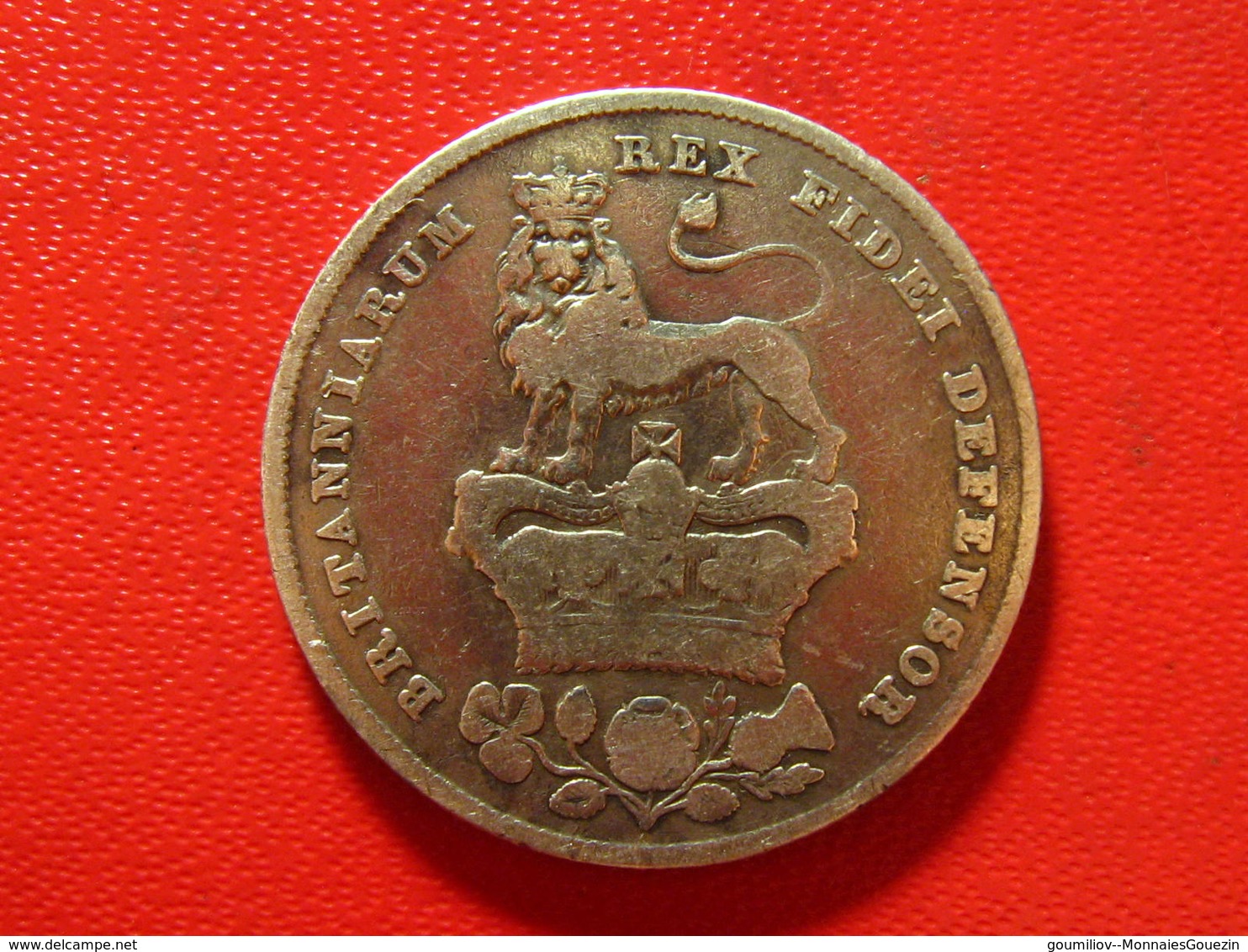 Royaume-Uni - UK - Shilling 1826 George IV - Coin Fissuré, Date Modifiée, 8 Sur 8 Et 6 Sur 2 Peut-être 3800 - I. 1 Shilling