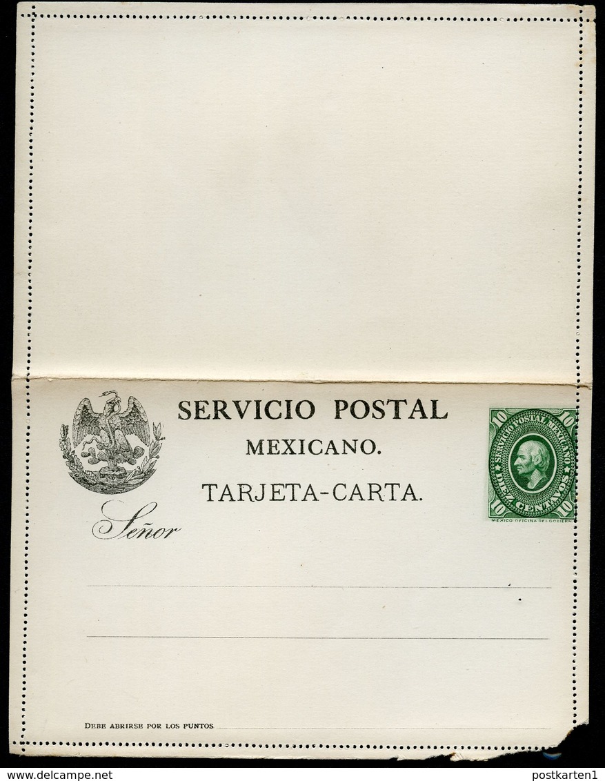 Mexico Letter Card MEPSI #LC1 Mint 1884 - Mexico