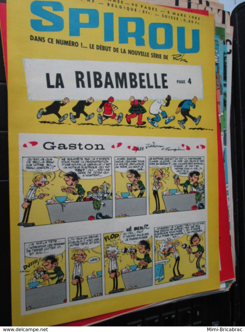 SPI2020 Issu De Revue SPIROU Années 60 : GASTON LAGAFFE + LA RIBAMBELLE ROBA - Gaston