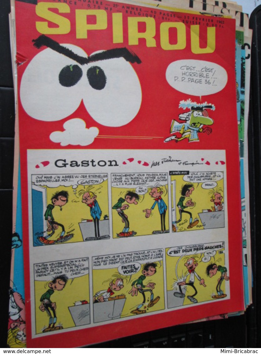 SPI2020 Issu De Revue SPIROU Années 60 : GASTON LAGAFFE + ???? - Gaston