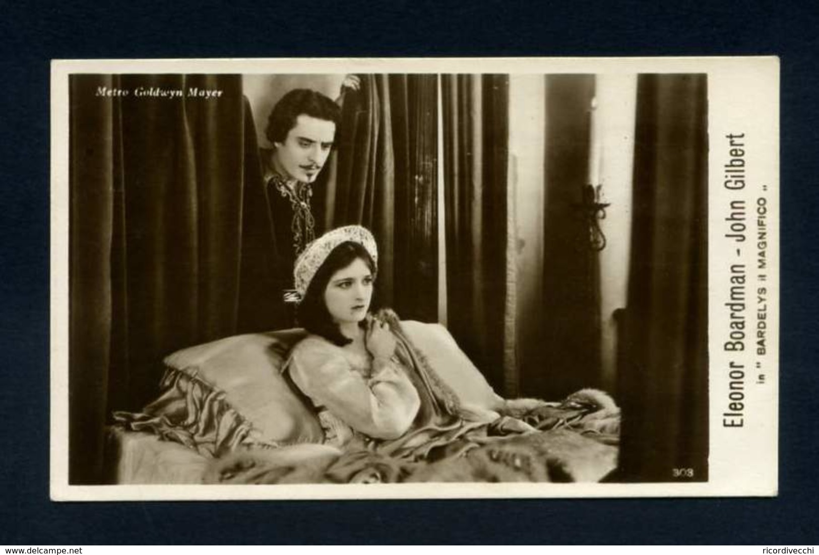 Cartolina Cinema - Eleonor Boardman - John Gilbert - Acteurs