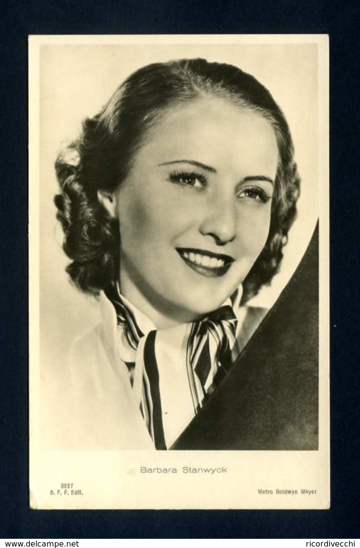 Cartolina Cinema - Barbara Stanwyck - Attori