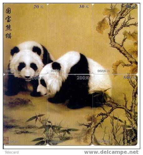 Telecarte PANDA BEAR En Puzzle De 6 Telecartes (4) - Puzzle