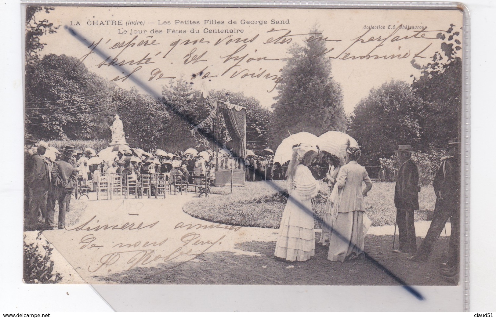 La Chatre (36) Les Petites Filles De George Sand,le Jour Des Fêtes Du Centenaire - La Chatre