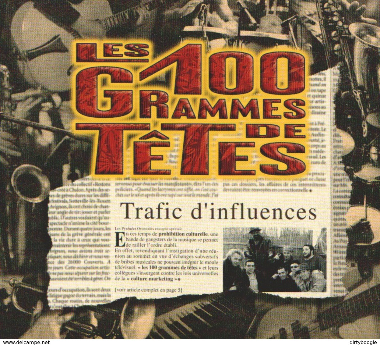 Les 100 GRAMMES DE TETES - Trafic D'influences - CD - CRASH DISQUES - Reggae