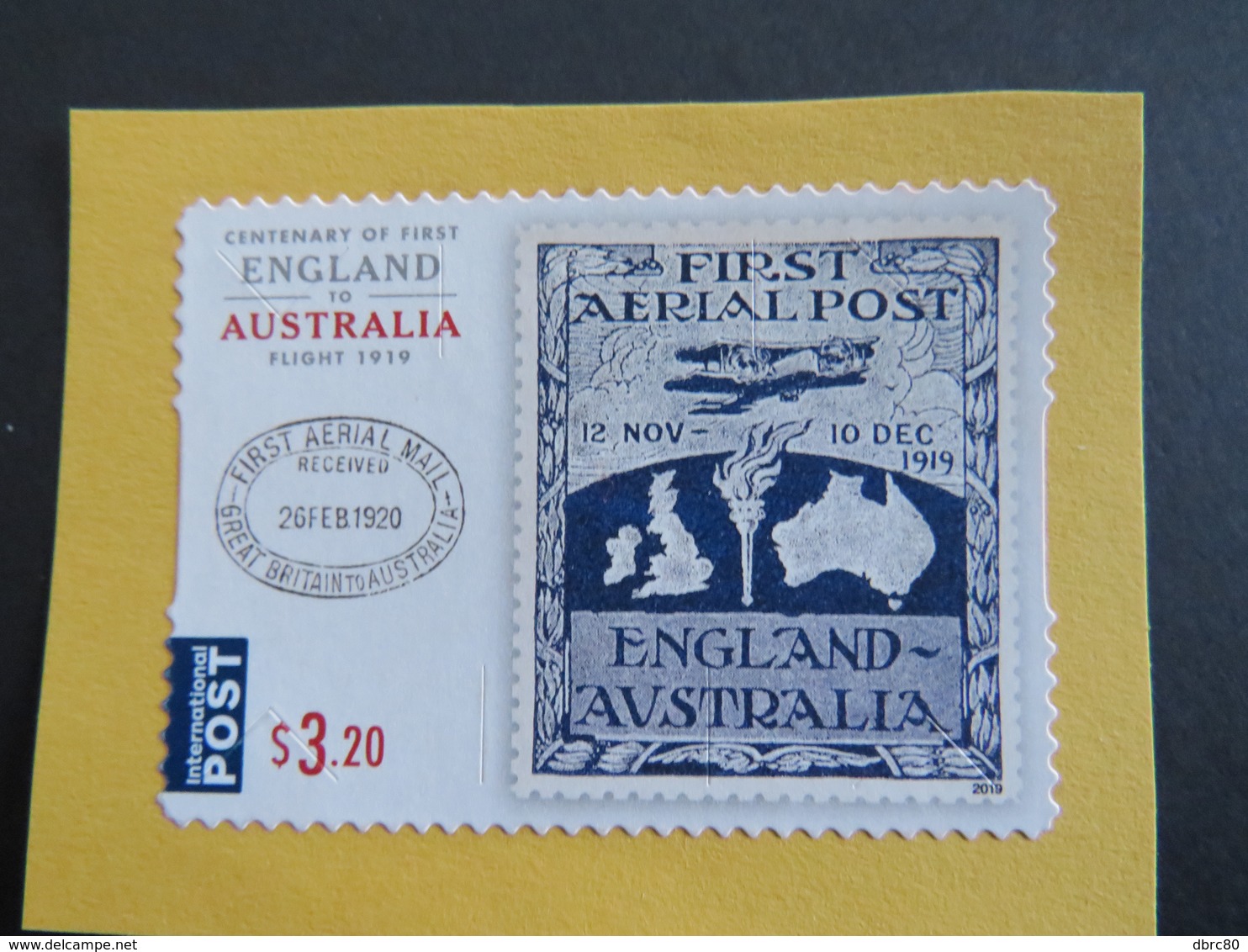 Australia, 2019, Centenary Of The First Air Mail, Maps, Airplane - Used Stamps