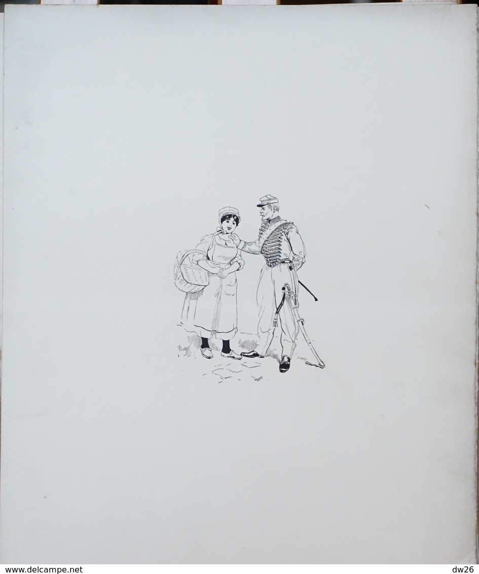 Dessin D'art - Lot De 5 Dessins à La Plume Attribués Ou Dessinés à Murville (Janvier 1869)? A Identifier - Dibujos