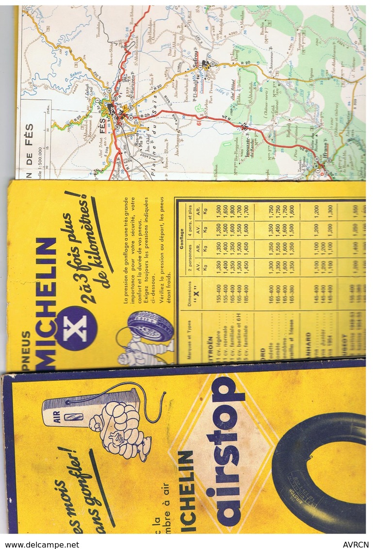 3 Cartes Michelin ALGERIE / MAROC / TUNISIE (  Lot Indissociable ) 1953/1954/1955 - Cartes Routières