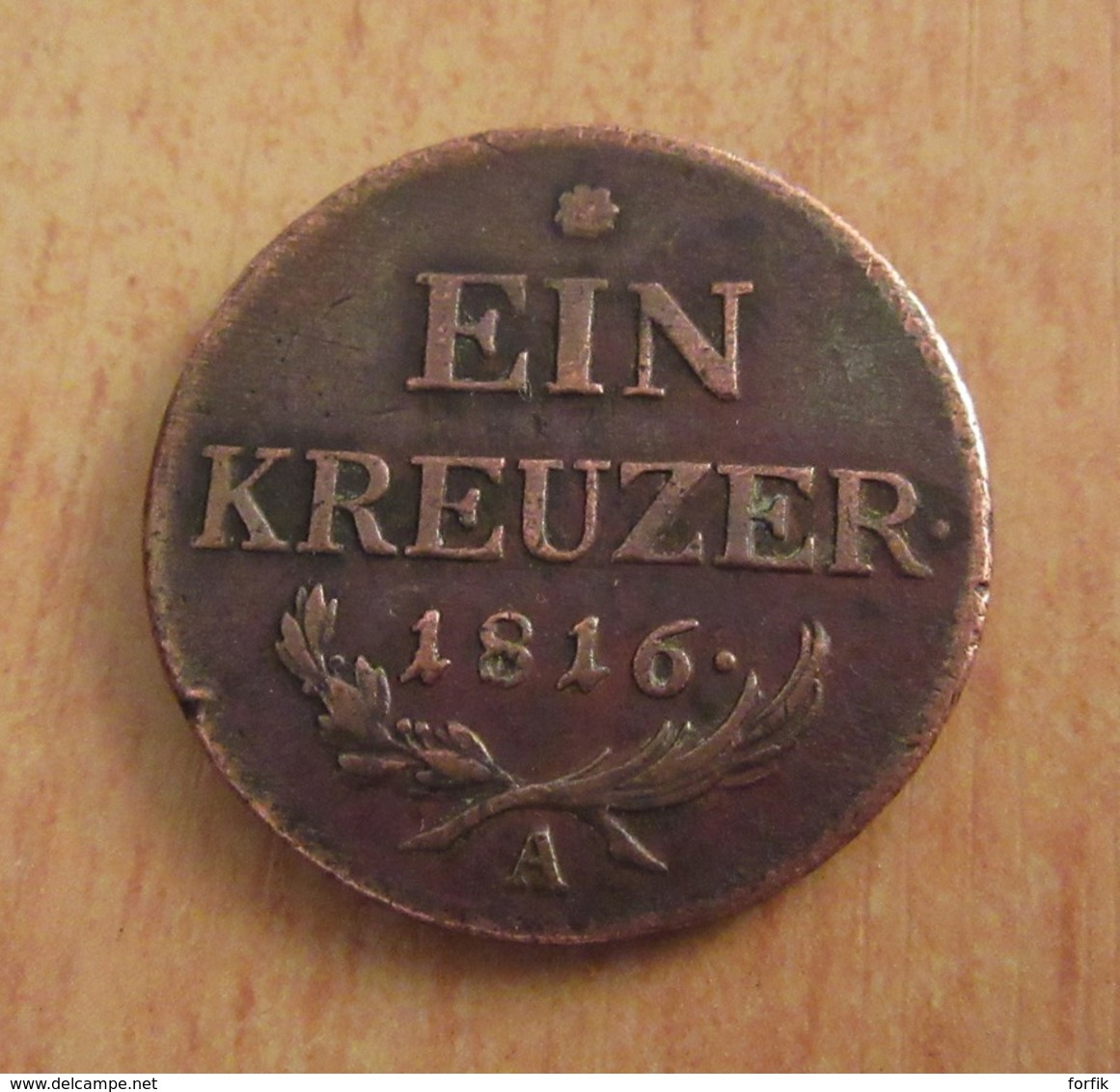 Autriche - Monnaie 1 (Ein) Kreuzer 1816 A (Wien / Vienne) - TTB - Austria
