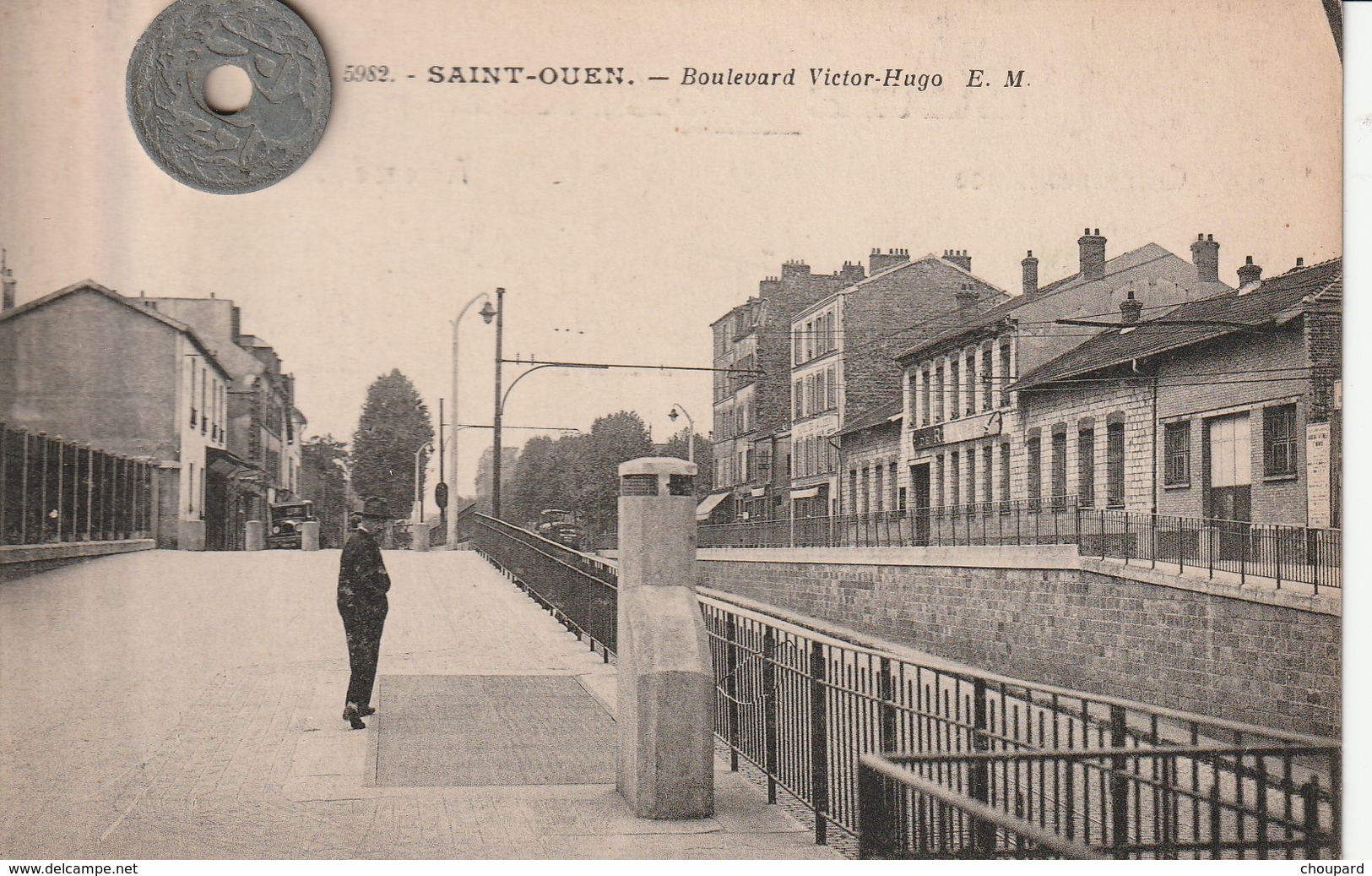 93 - Carte Postale Ancienne De  SAINT OUEN  Boulevard Victor Hugo - Saint Ouen