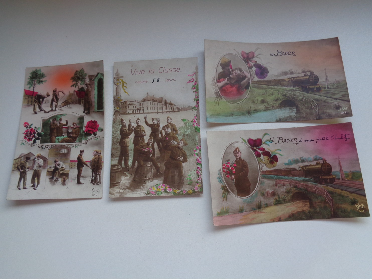 Beau Lot De 20 Cartes Postales De Fantaisie Soldats Soldat  Mooi Lot Van 20 Postkaarten Fantasie Leger Soldaten Soldaat - 5 - 99 Postkaarten