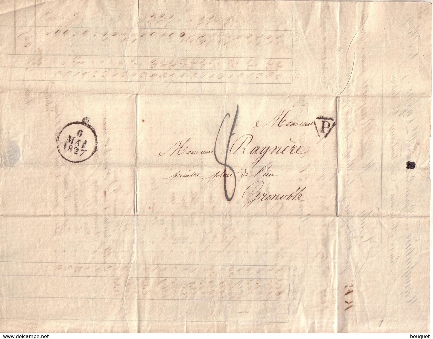 PARIS - MANUFACTURE DE PAPIERS PEINTS , RUE DE BEAUVEAU , BEAUVAU , FAUBOURG SAINT ANTOINE , DUFOUR ET LE ROY - 1827 - 1800 – 1899