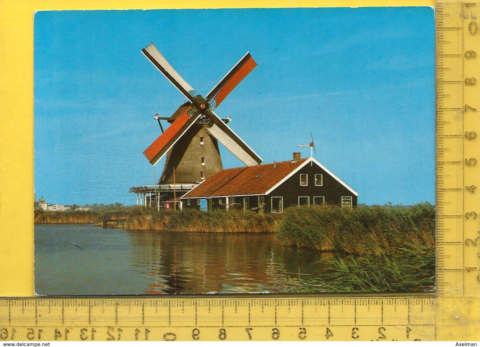 CPM  PAYS BAS, NOORD HOLLAND, ZAANSTAD : De Zaanse Schans, Oliemolen " De Zoeker - Zaanstreek