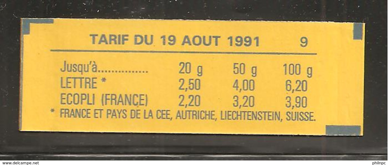 France, 2715-C2, Numéroté, Carnet Neuf, Non Ouvert,TTB, Conf. 9, Albertville 92, Carnet Marianne De Briat - Autres & Non Classés