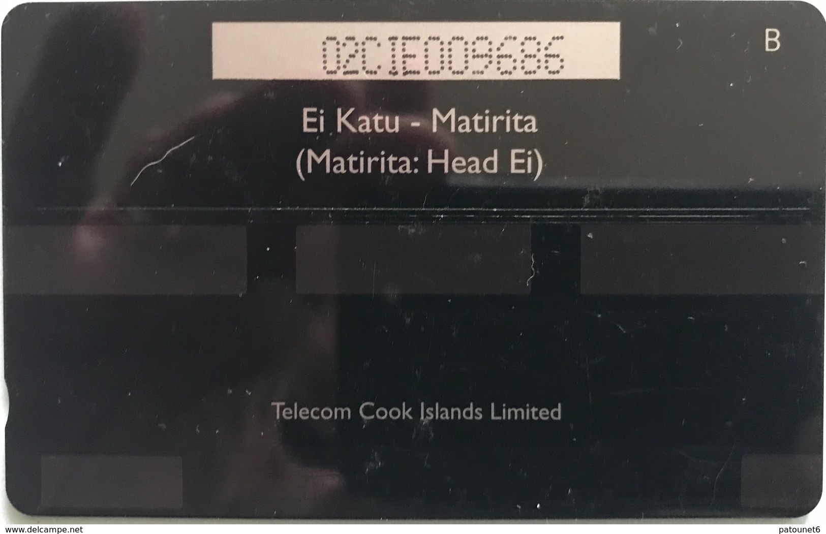 ILES COOK  -  Phonecard  -  " Ei Katu " -  $20  -  TCI - Cook Islands