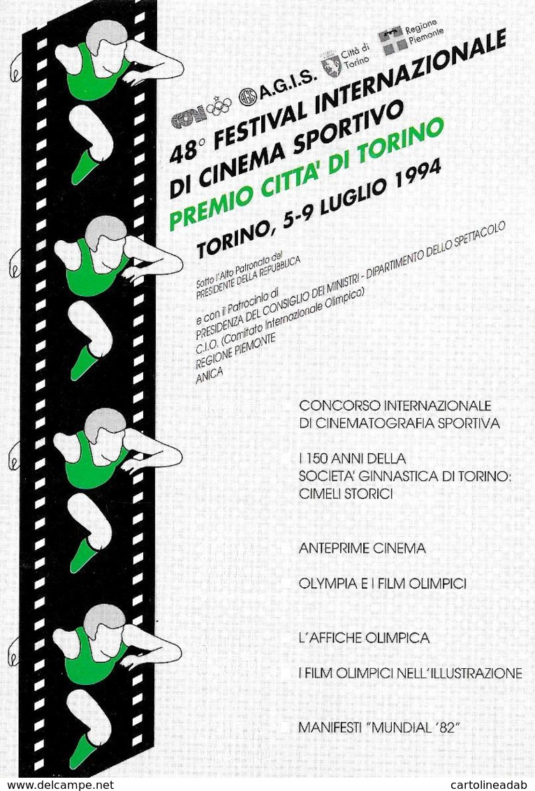 [MD4297] CPM - CINEMA - 48° FESTIVAL INTERNAZIONALE DI CINAMA SPORTIVO - CON ANNULLO 5.7.94 - PERFETTA -NV - Altri & Non Classificati