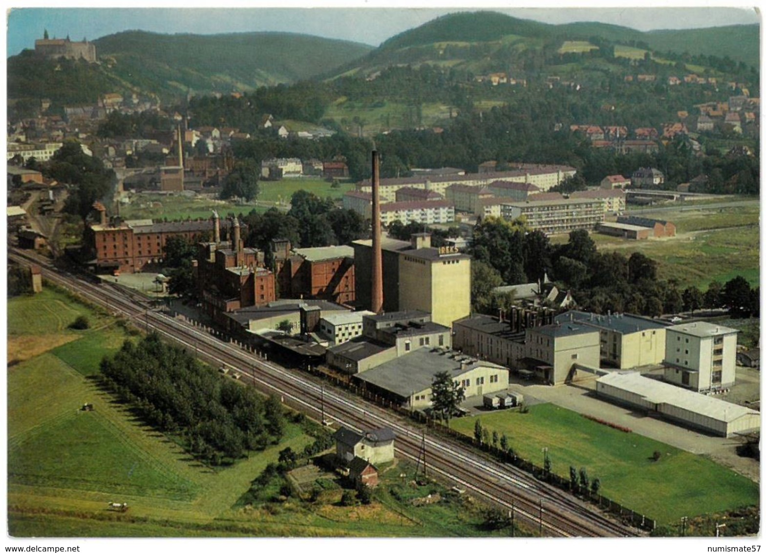 CP KULMBACH - IREKS - Werke Kulmbach Im Hintergrund Die Stadt Mit Plassenburg - Kulmbach