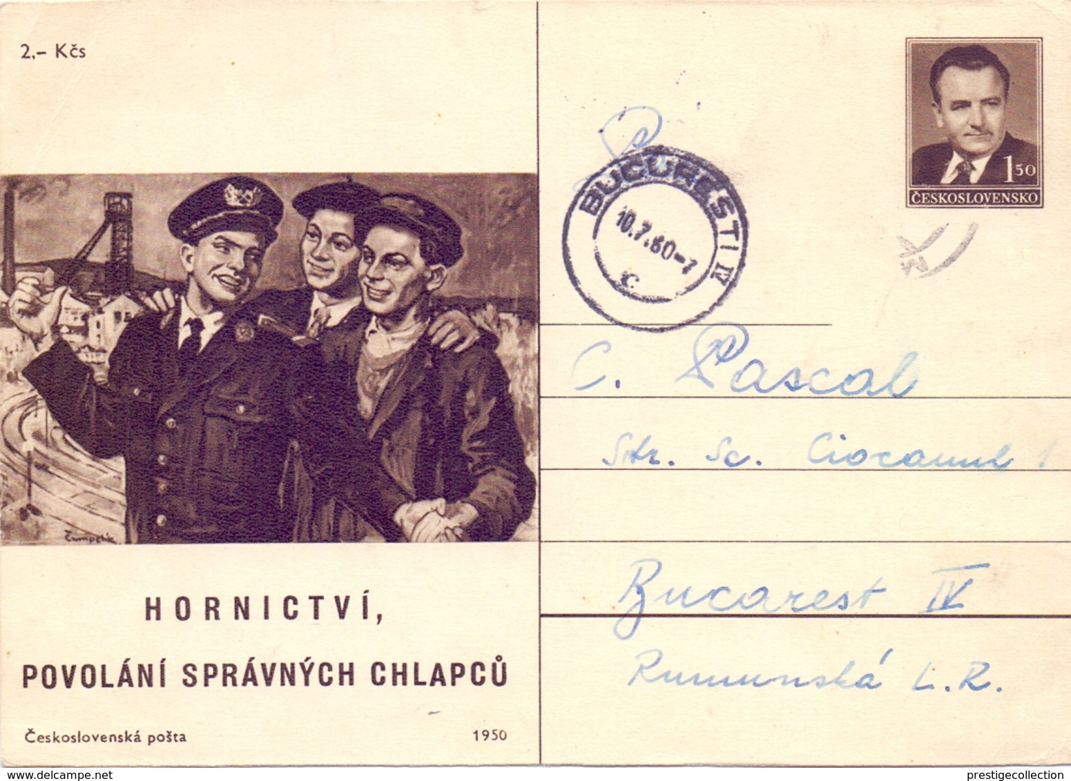 BUCAREST  STATIONERY POST CARD 1960     (FEB20964) - Cartoline Postali