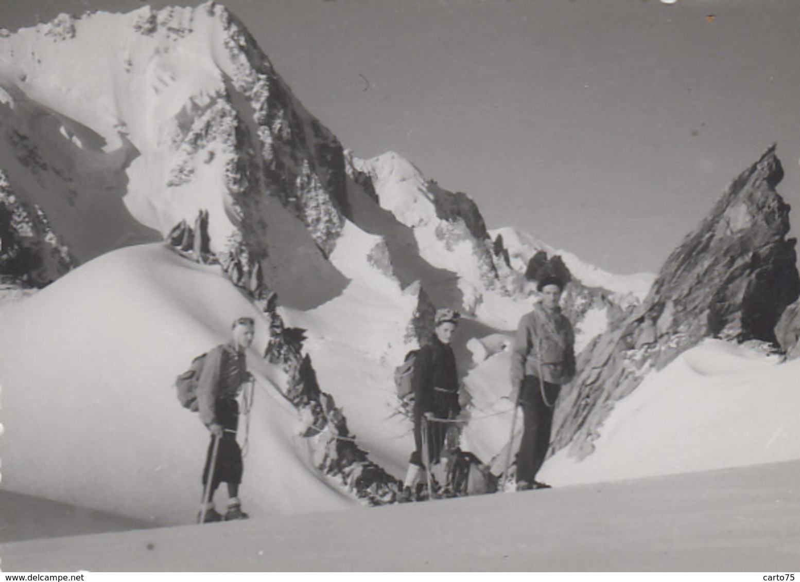 Suisse - Glacier Et Col Du Chardonnet - Glacier Du Trient - Alpinisme Escalade Sports - Lot De 3 Photographies - Trient