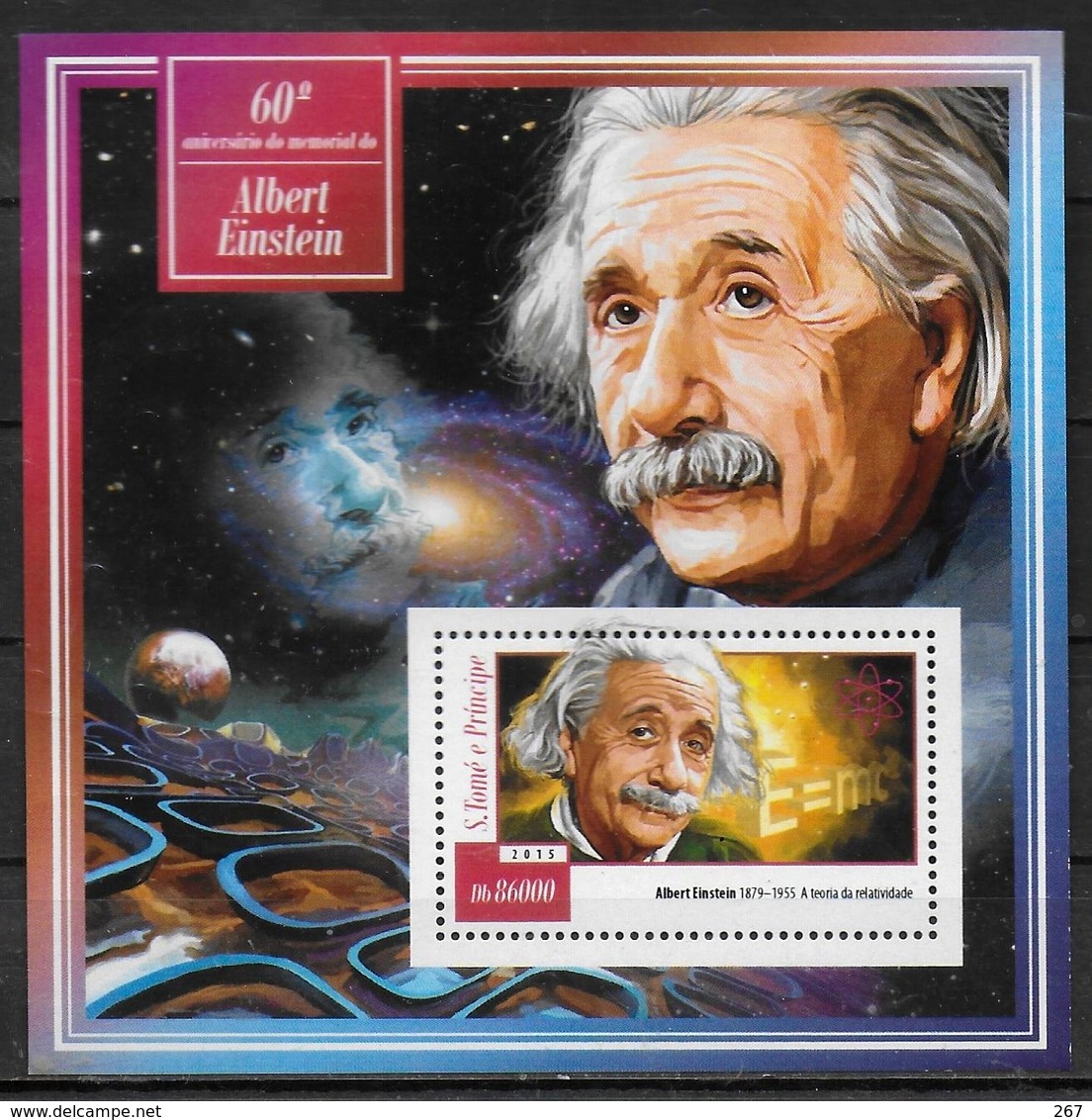 SAINT THOMAS ET PRINCE  BF 812   * *  ( Cote 13e ) Abert Einstein Nobel Physique - Albert Einstein