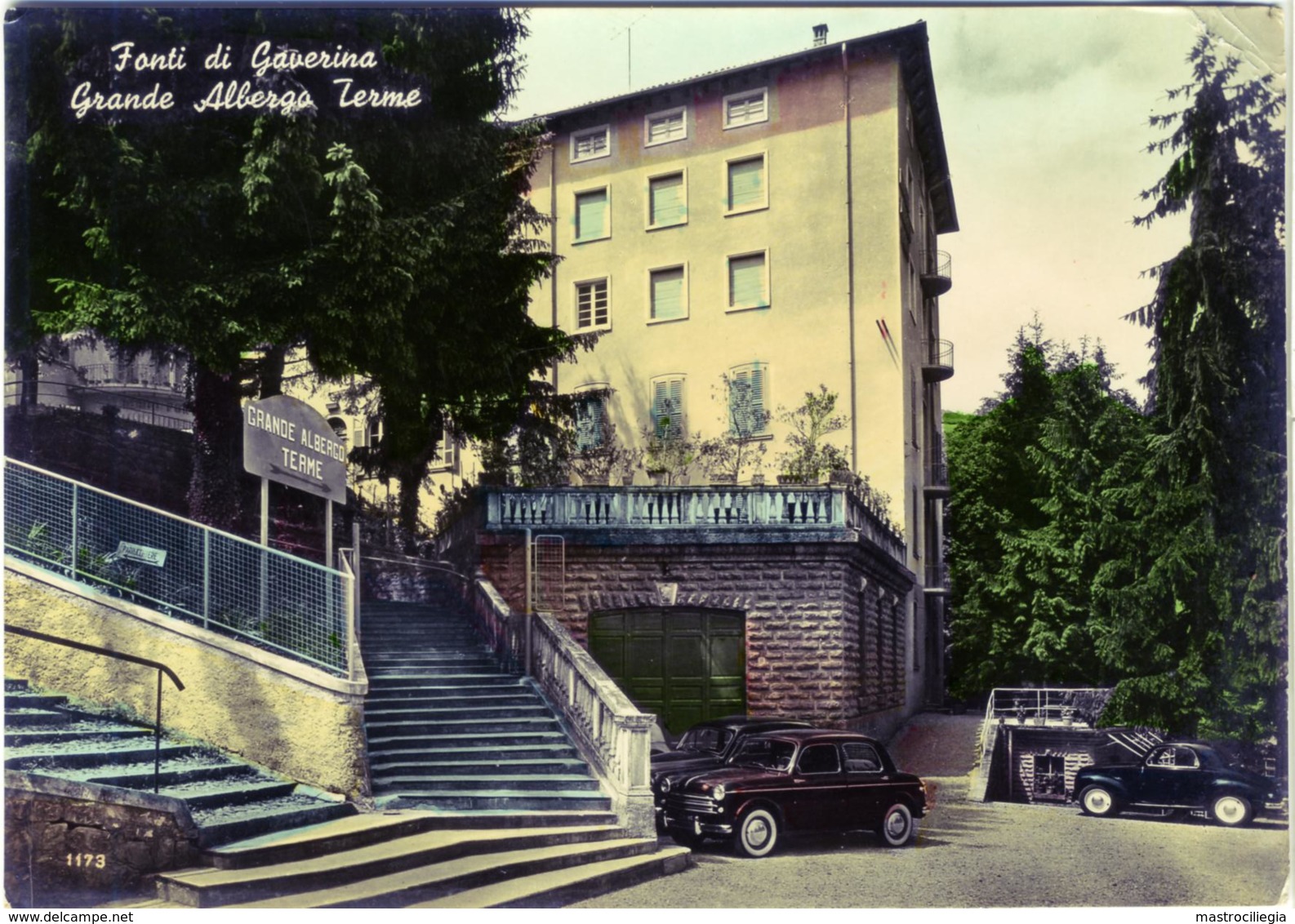 GAVERINA TERME  BERGAMO  Grande Albergo Terme  Auto Fiat Topolino - Bergamo