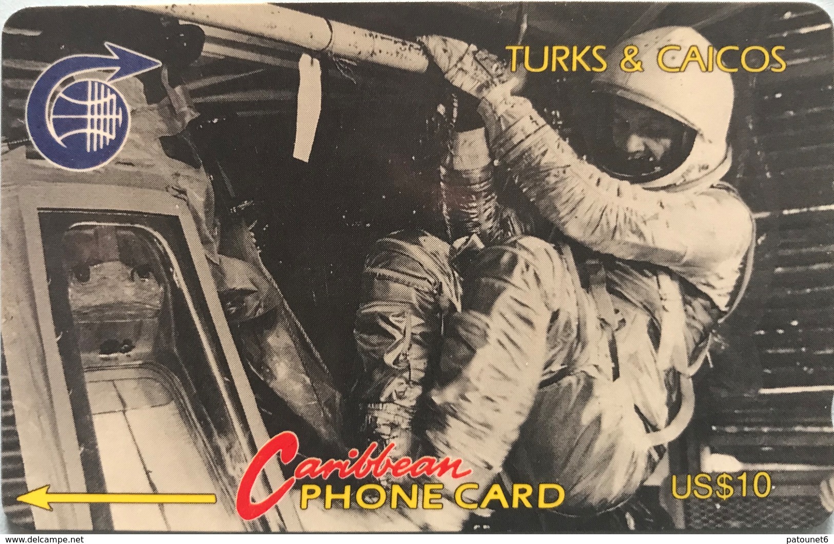 TURK § CAICOS  -  Phonecard  -  " John GLENN .. " -  $10 - Turks & Caicos (Islands)