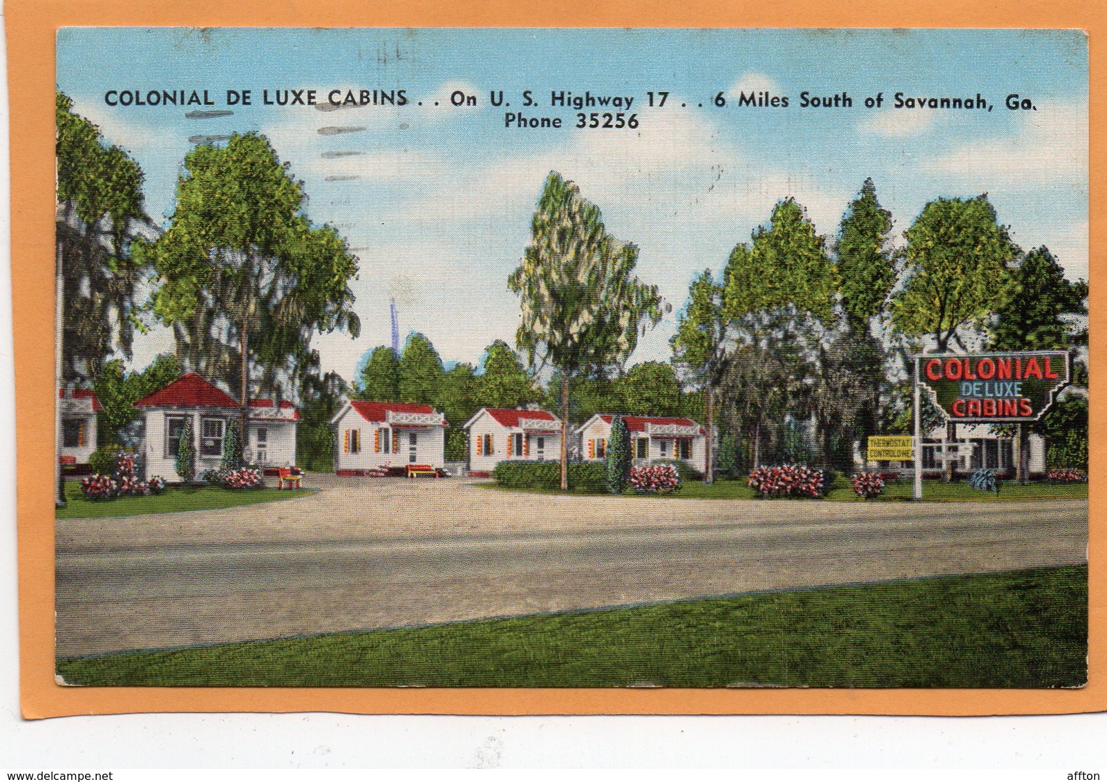 Savannah GA 1950 Postcard - Savannah