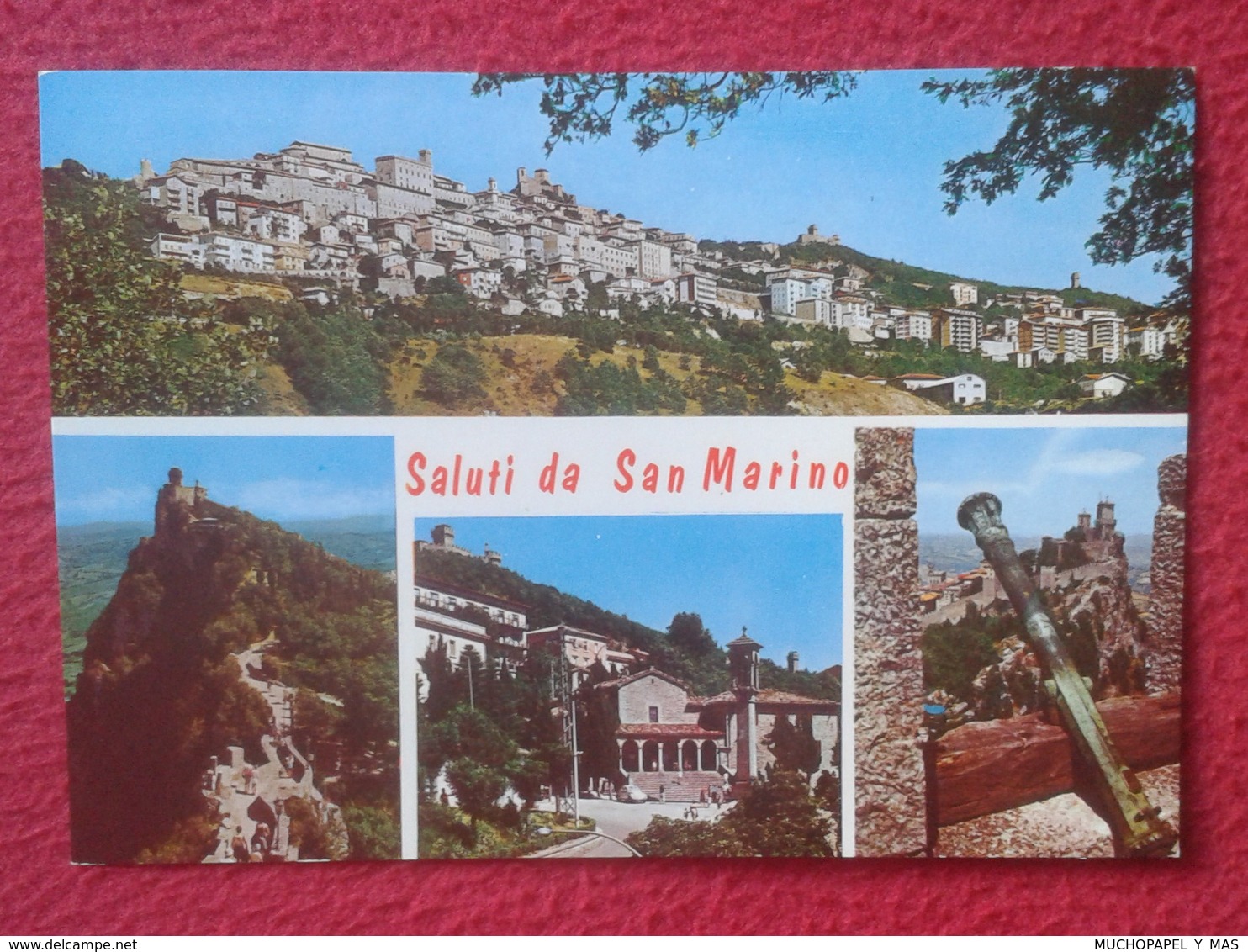 POSTAL POST CARD REPPUBLICA DE DI S. SAN MARINO REPÚBLICA SALUTI EDIZ. EMMEPI RIMINI , DIVERSAS VISTAS, VER FOTO Y DESCR - San Marino