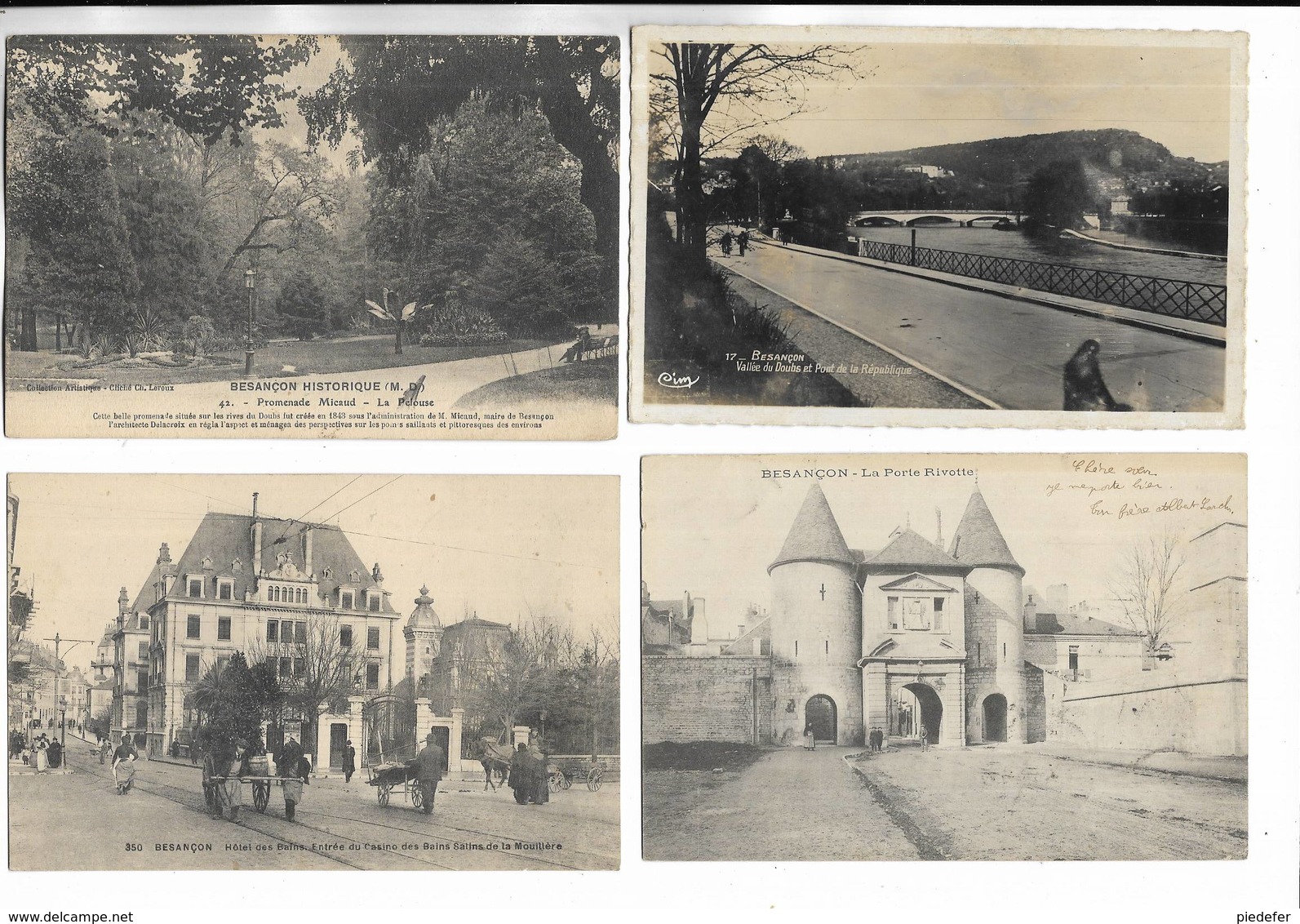 25 - Lot De 20 Cartes Postales Différentes De Besançon ( Doubs ) - Toutes Scannées - Besancon