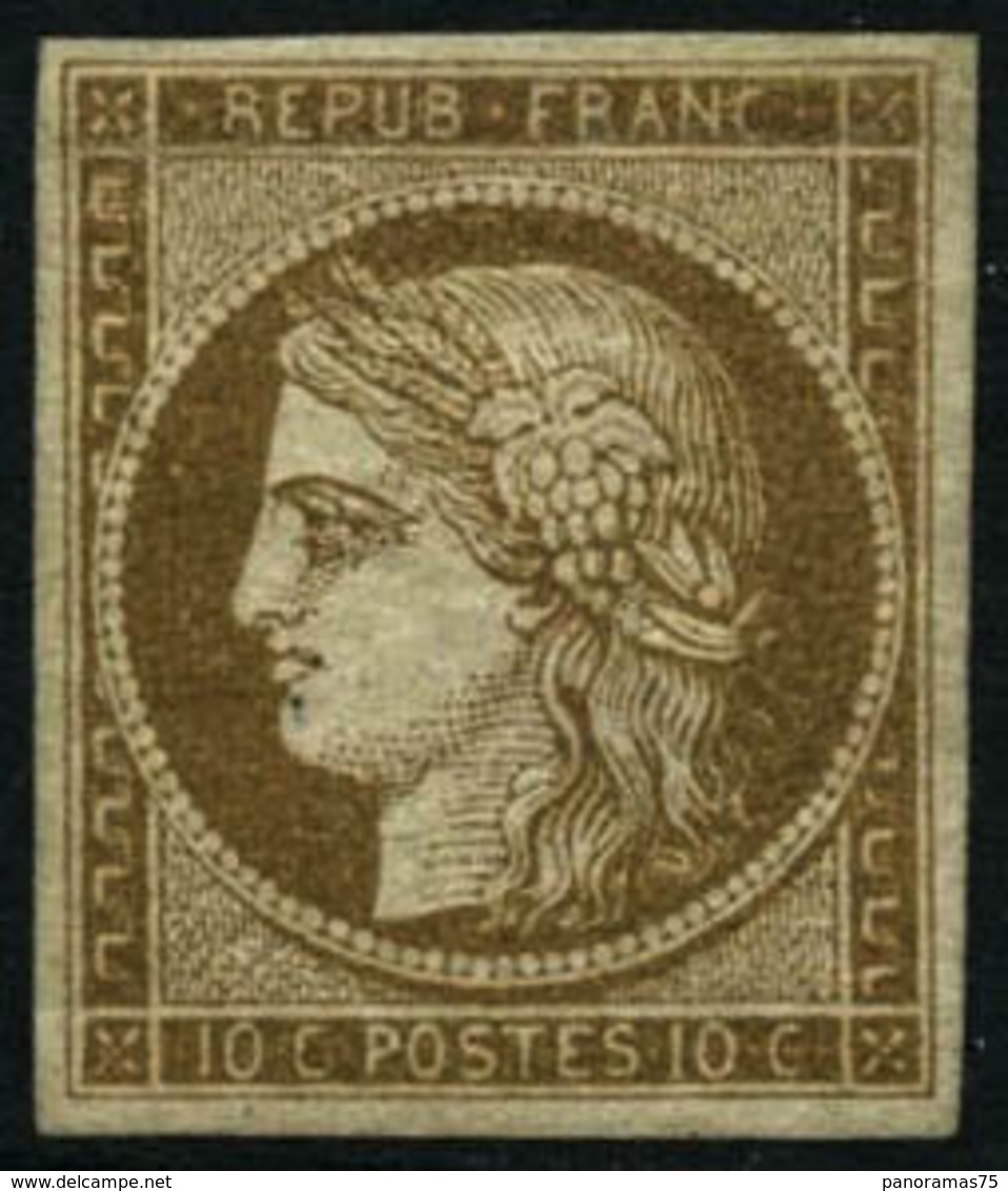 * N°1 10c Bistre, Quasi SC - TB - 1849-1850 Ceres