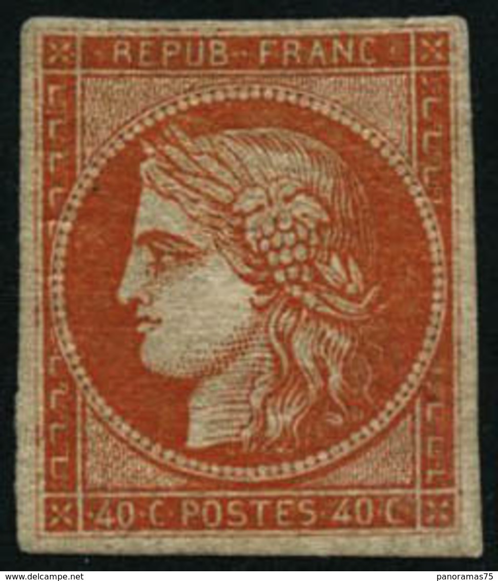 * N°5 40c Orange, Infime Trace De Charnière, Fraicheur Postale - TB - 1849-1850 Ceres