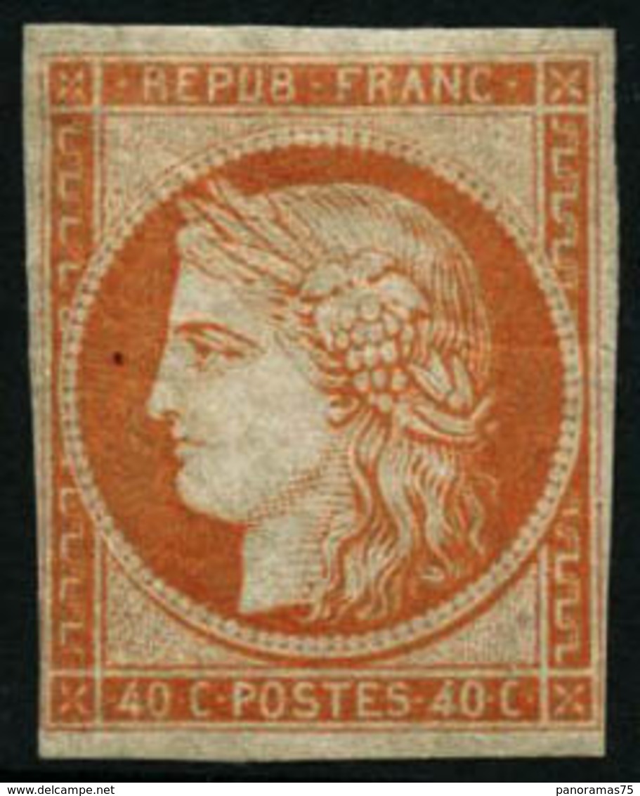 ** N°5g 40c Orange, Réimp - TB - 1849-1850 Cérès