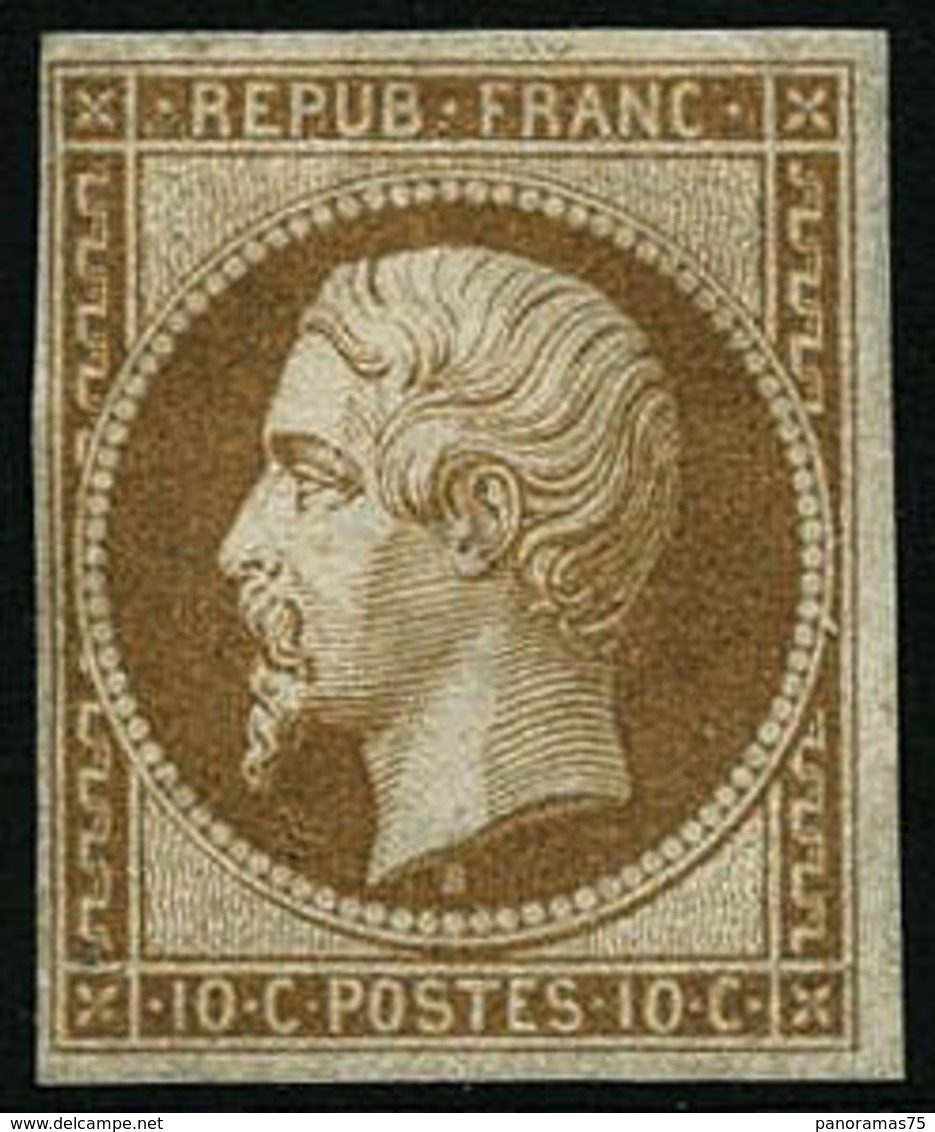 ** N°9e 10c Bistre Réimp - B - 1852 Louis-Napoléon