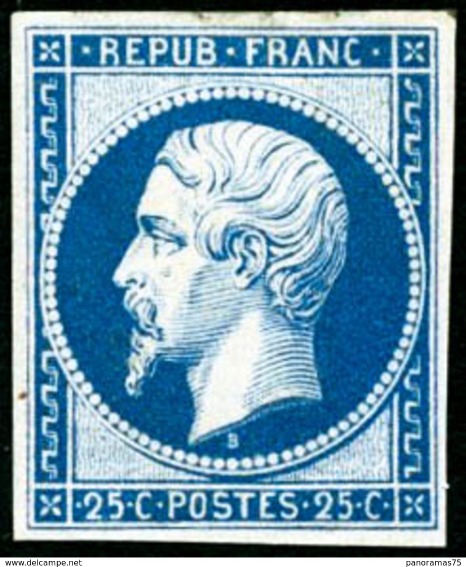 ** N°10c 25c Bleu, Réimp - TB - 1852 Louis-Napoléon