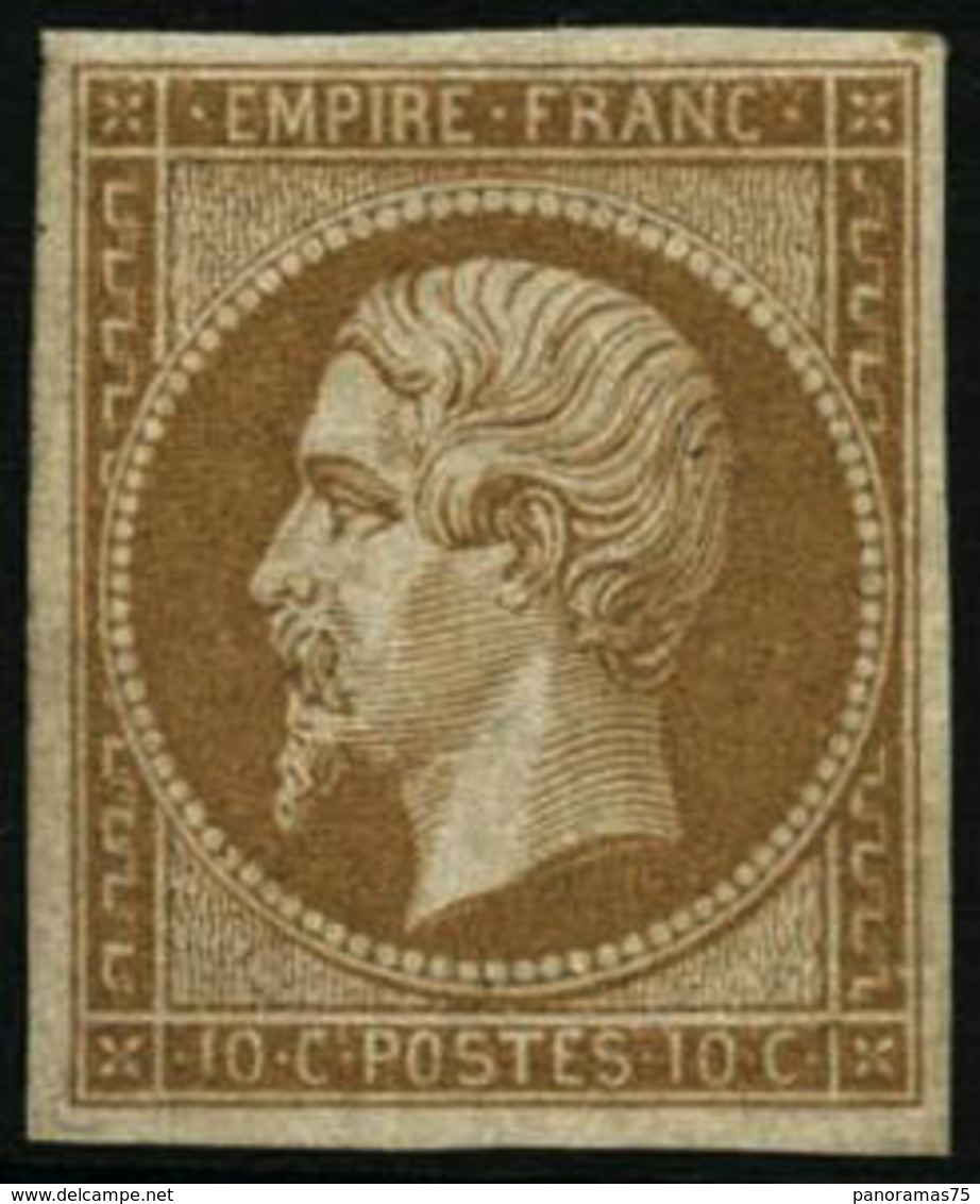 ** N°13A 10c Bistre, Type I - TB - 1853-1860 Napoléon III.