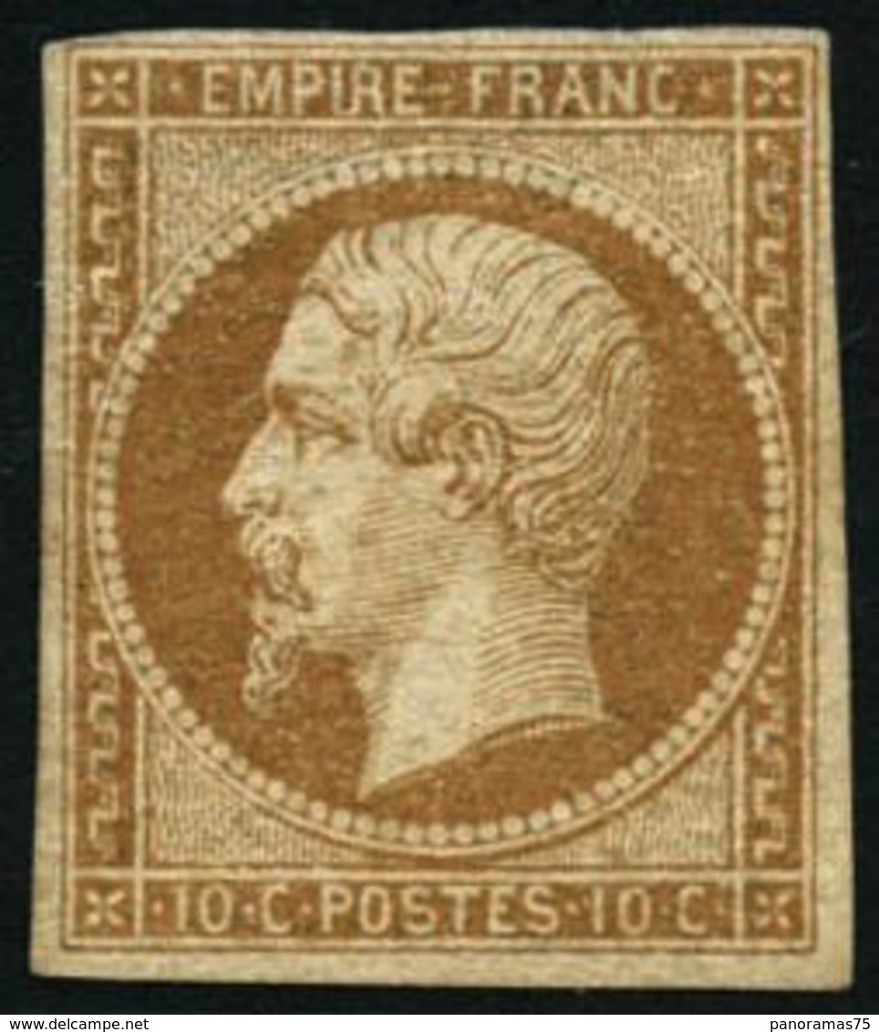 ** N°13A 10c Bistre, Type I - B - 1853-1860 Napoléon III