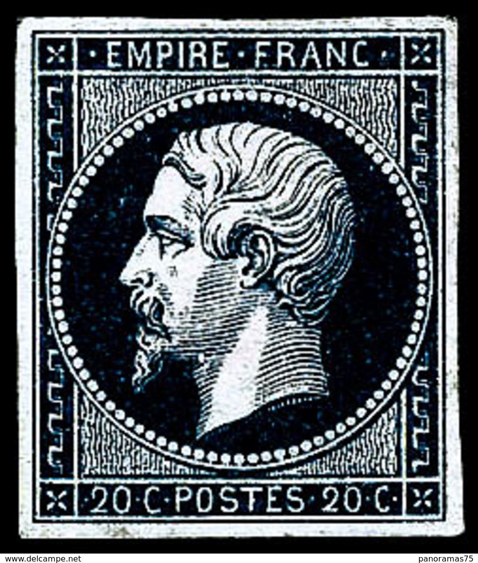 * N°14Ab 20c Bleu Noir, Type I - TB - 1853-1860 Napoléon III.