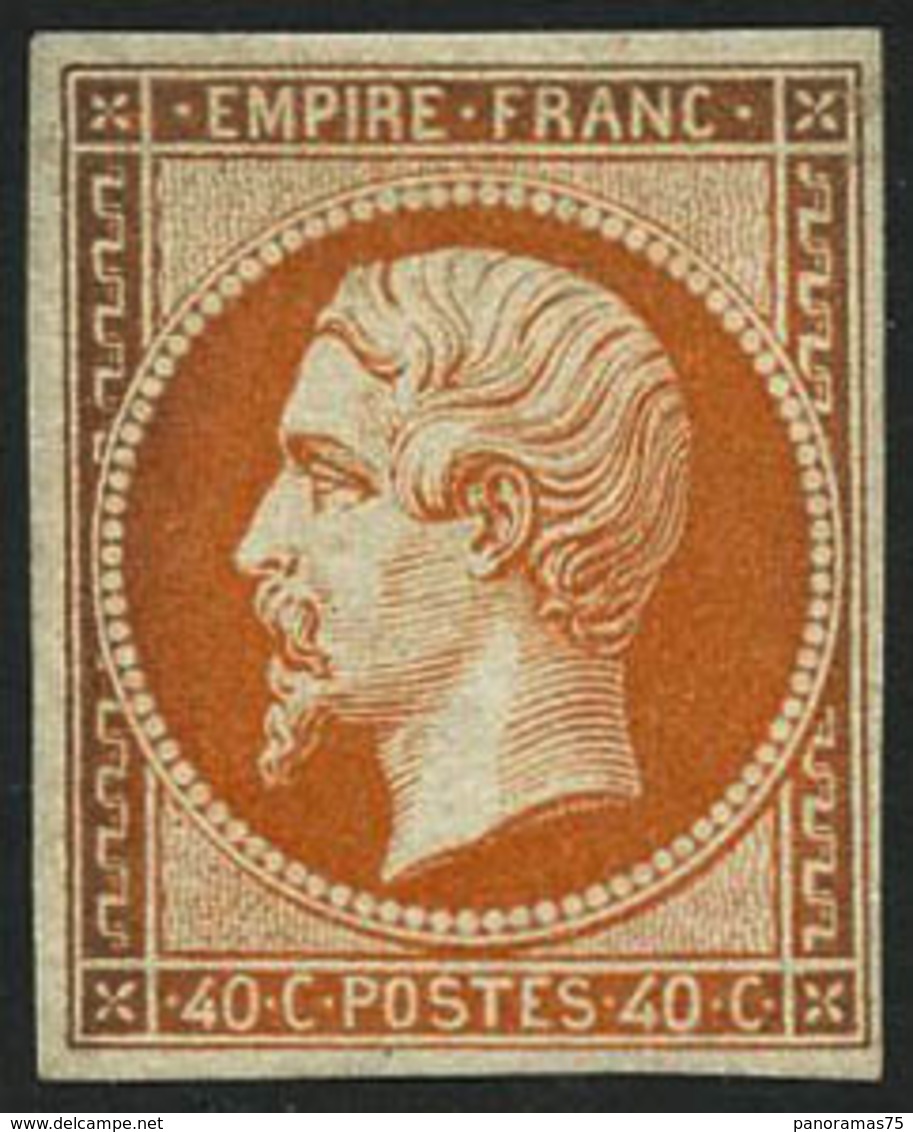 ** N°16 40c Orange, Signé Roumet - TB - 1853-1860 Napoléon III