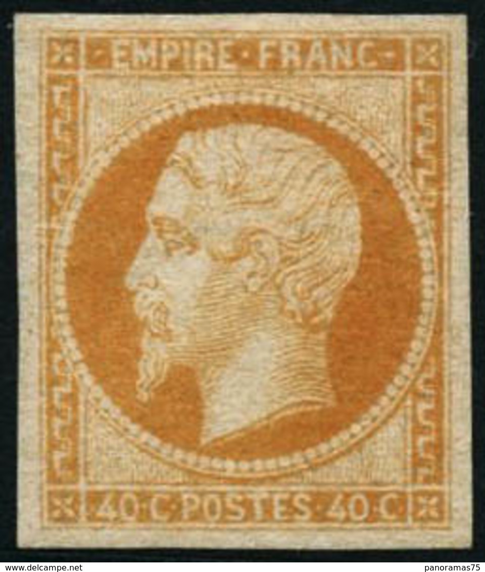 * N°16 40c Orange, Belle Nuance, Belles Marges - TB - 1853-1860 Napoléon III.
