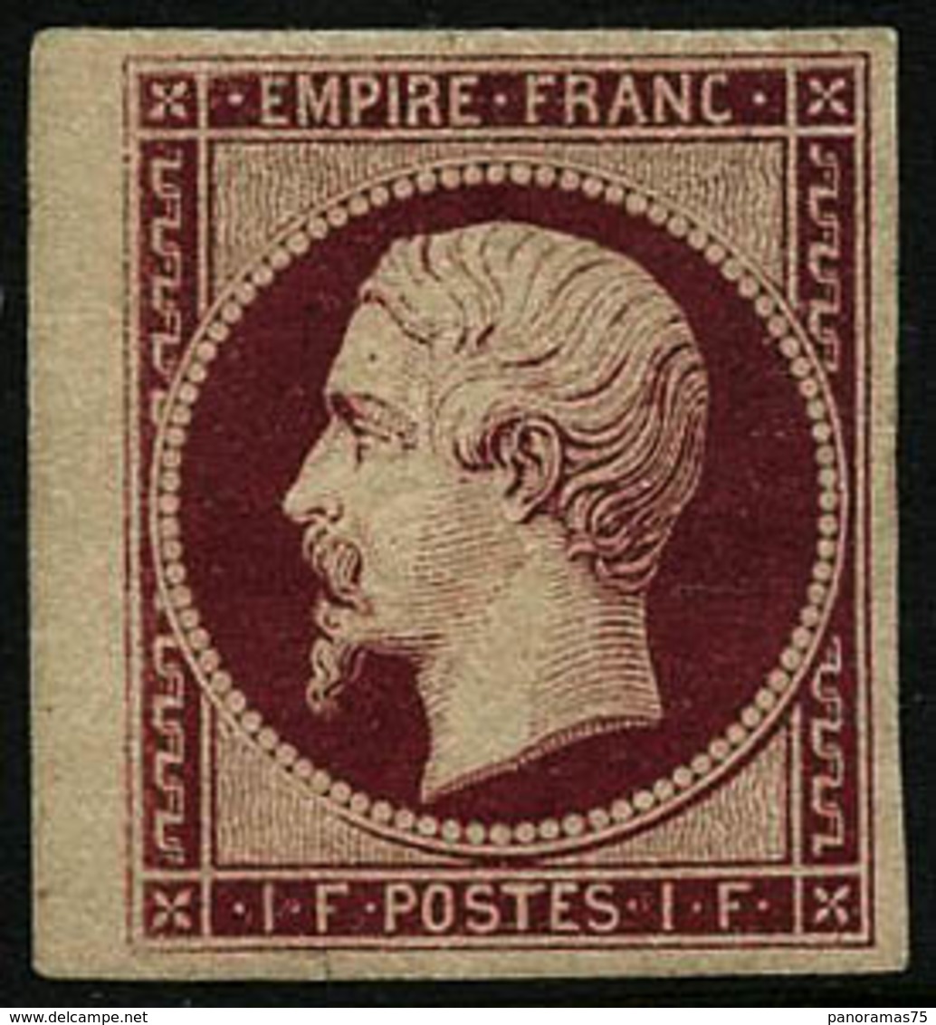 * N°18g 1F Velours, Nuance Exceptionnelle, Signé Brun - TB - 1853-1860 Napoleon III