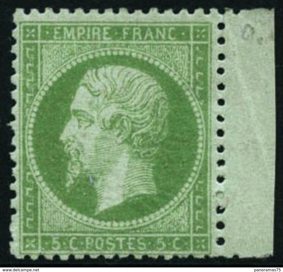 * N°20 5c Vert, Infime Trace - TB - 1862 Napoléon III.