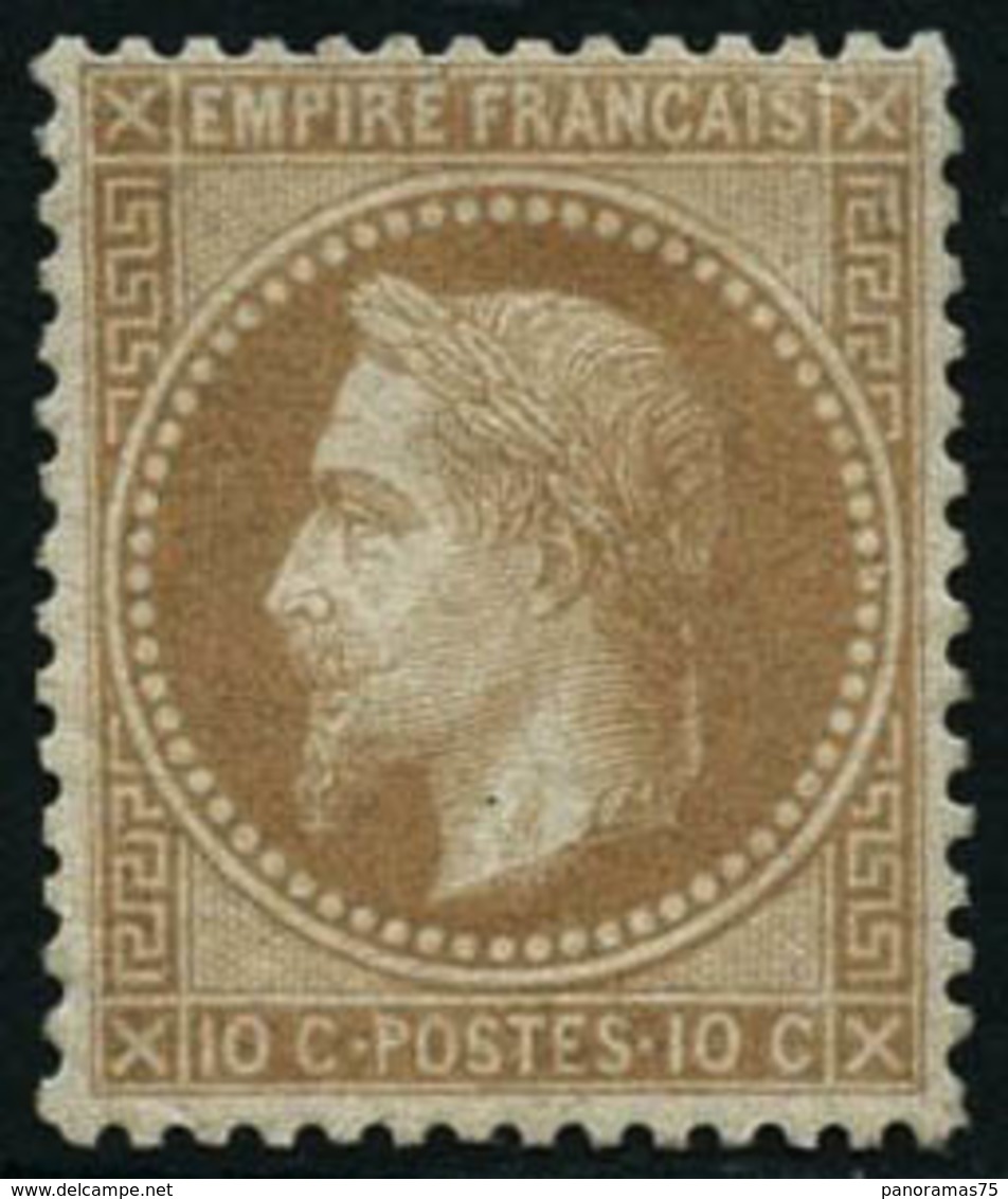 ** N°28B 10c Bistre, Type II - TB - 1863-1870 Napoléon III Con Laureles