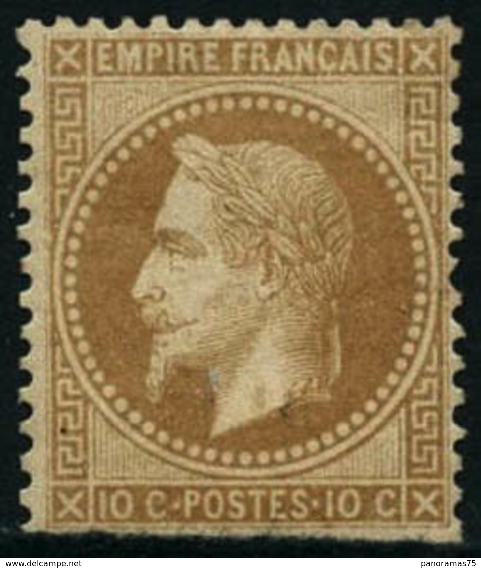 ** N°28B 10c Bistre, Type II - TB - 1863-1870 Napoléon III Con Laureles