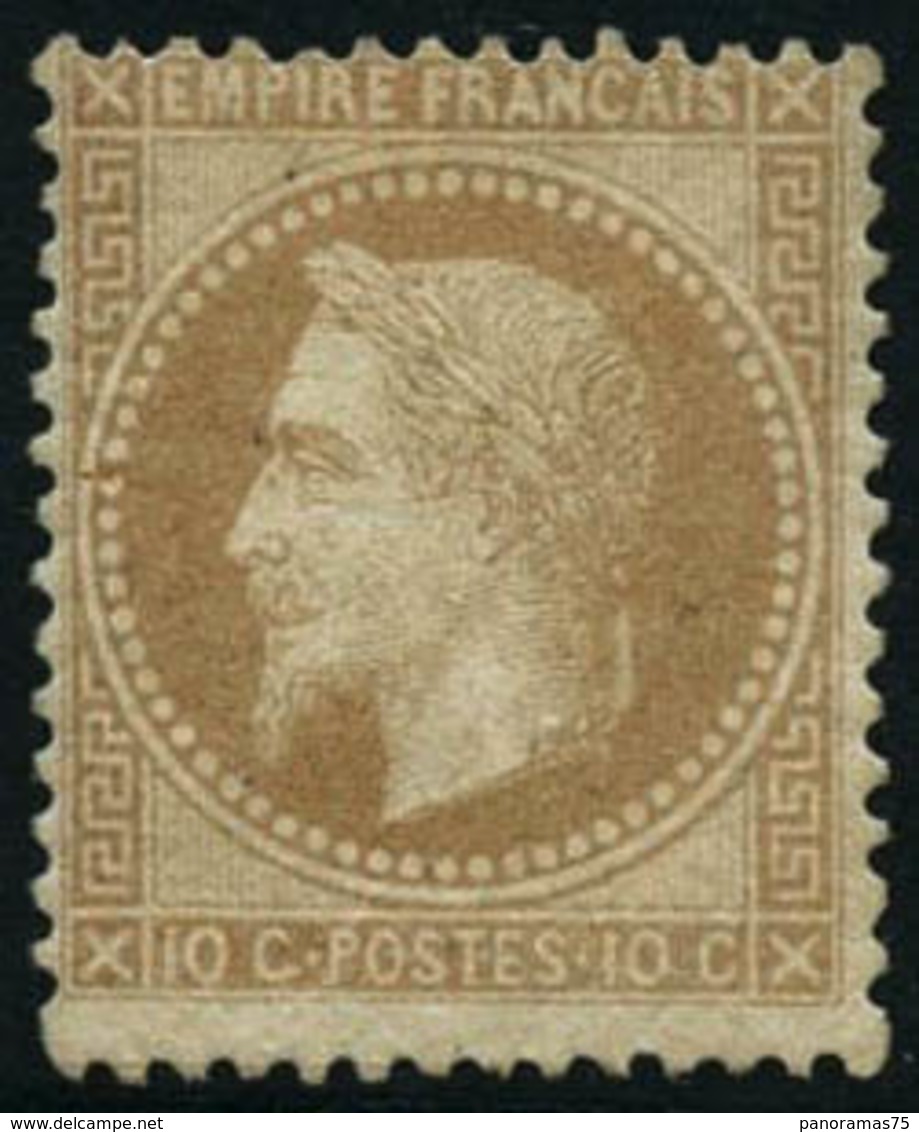 ** N°28B 10c Bistre, Type II - TB - 1863-1870 Napoléon III. Laure