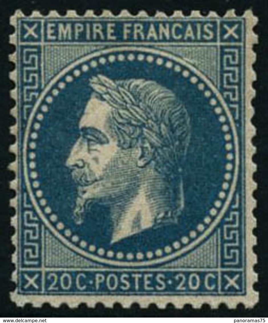 ** N°29B 20c Bleu, Type II - TB - 1863-1870 Napoleon III Gelauwerd