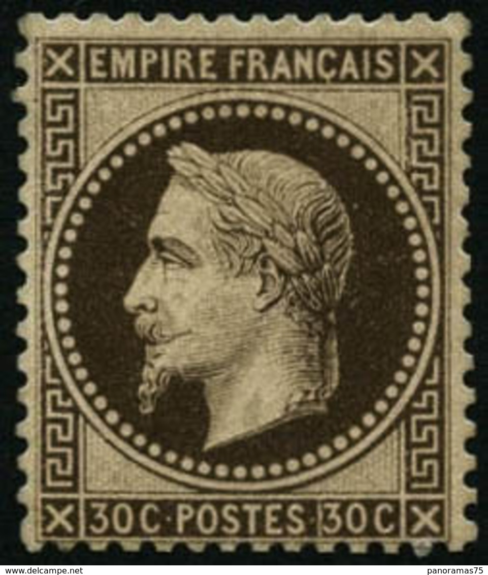 ** N°30b 30c Brun Noir - TB - 1863-1870 Napoléon III Lauré