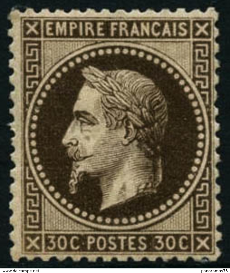 ** N°30b 30c Brun Noir - TB - 1863-1870 Napoleon III Gelauwerd